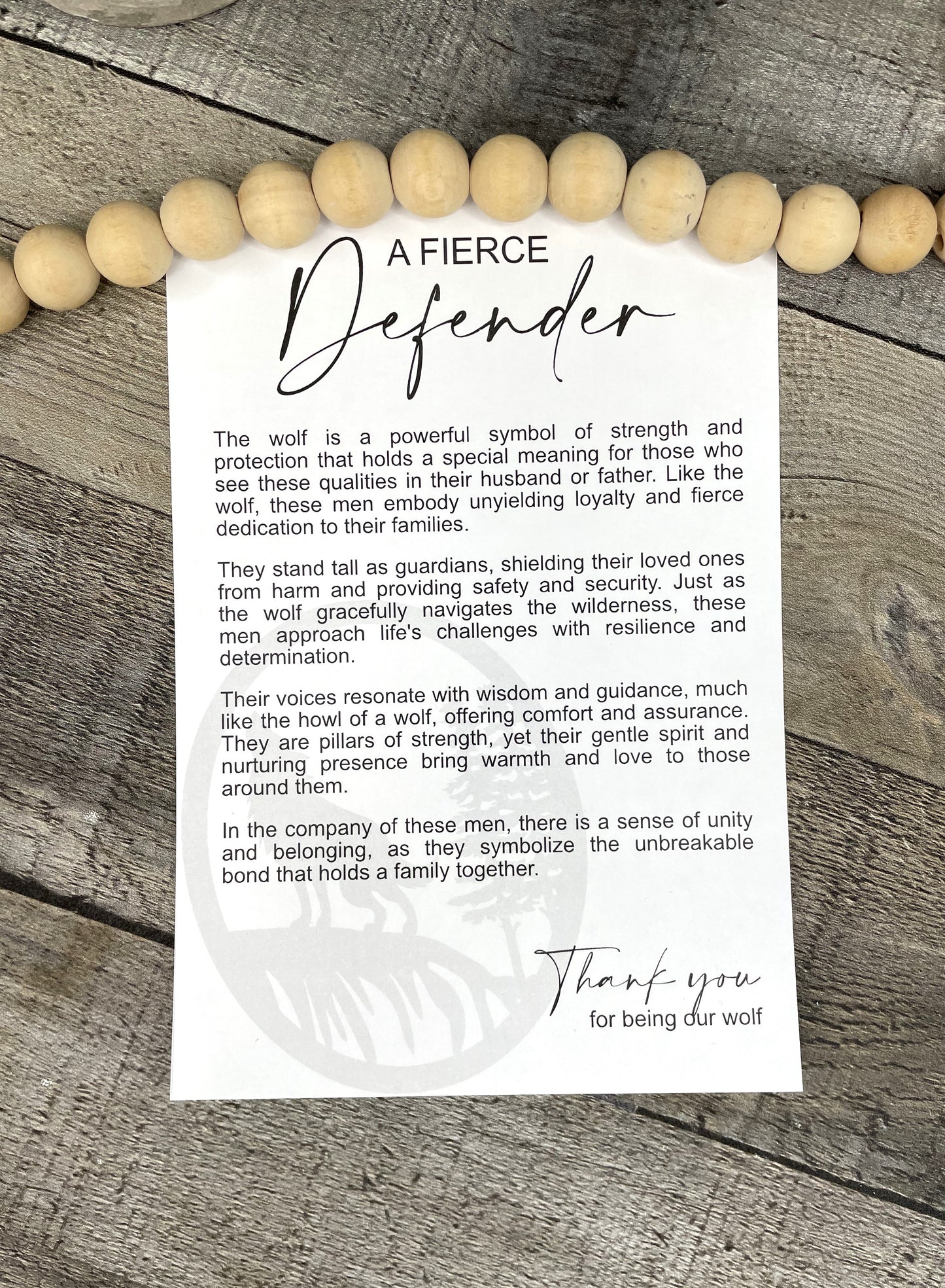 A fierce Defender Wolf